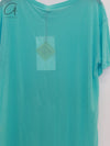 BASERANGE Classic Bamboo Fiber Bamboo Cotton Loose T-shirt Series Collection Round Neck Bottoming Shirt France BAS-TOLO-BL-SP25-LSS Turquoise TOLO-BL-000
